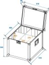 Roadinger Transportcase für 4x PAR-64 Spot, kurz