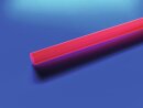 Eurolite Tubing 10x10mm red UV-active 2m