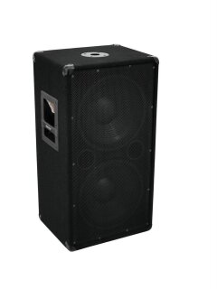 Omnitronic BX-2250 Subwoofer, 1200W, 2x12", 90 dB (1 m), 40 - 320 Hz