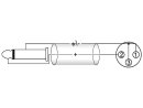 Omnitronic Kabel ACX-09 XLR-Kupplung/Klinke mono 0,9m