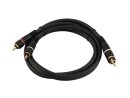 Omnitronic Kabel CC-06 2x2 Cinch rot/sw 0,6m HighEnd