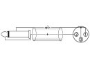 Omnitronic Adaptercable XLR(F)/Jack mono 2m bk