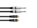 Omnitronic Kabel KC2-15 2xKlinke mo/2xCinch 1,5m