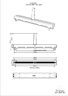 Fader 10KB 60mm XMP-1400/-2800