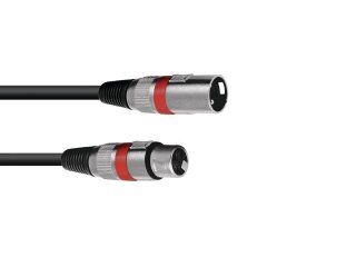 Omnitronic XLR cable 3pin 1.5m bk/rd