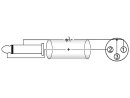 Omnitronic Kabel ACX-50 XLR-Kuppl./Klinke mono 5m
