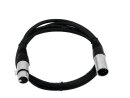 Omnitronic Kabel FP-15 XLR 5pol m/f schwarz 1,5m