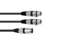 Omnitronic Kabel AC-18 XLR(m)/2x XLR(f), 1,5m