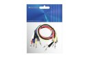 Omnitronic Klinke/Klinke Patchcord 6x90cm/stereo