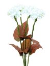 Hydrangea, white, with flowers, 100 LEDs