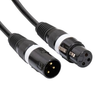 Accu Cable AC-DMX3/3, DMX Kabel 110 OHM, 3-pol, 3 Meter, inkl. Kabelklett