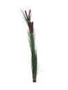 Reed grass with cattails,dark-green,152cm
