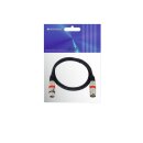 Omnitronic XLR cable 3pin 1m bk/rd