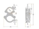 Global Truss Trussaufnehmer doppelt, für 50mm Rohr,...