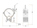 Global Truss Trussaufnehmer für 3PH Schienen Aufnahme