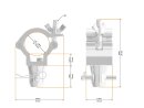 Global Truss Trussaufnehmer mit Halbkonus, für 30mm Rohr