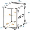 Roadinger Rack Profi 15HE 45cm mit Rollen