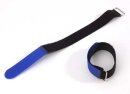 Sweetlight Kabelklettband, ECO, 20 x 200mm, schwarz/blau