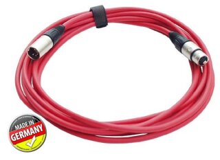 DMX Kabel 5-pol XLR, PROFI, Neutrik, 10m, rot