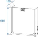 Roadinger Spezial-Kombi-Case Profi, 8 HE Rollen