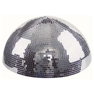 Showgear Half-mirrorball 40cm, 40cm Half mirrorball für wall and ceiling mounting with motor