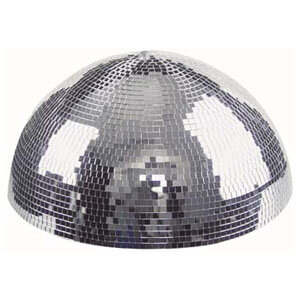 Showgear Half-mirrorball 50cm, 50cm Half mirrorball für wall and ceiling mounting with motor