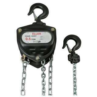 Showtec Manual Chain Hoist 500 kg, Complete Lifting height 6 m