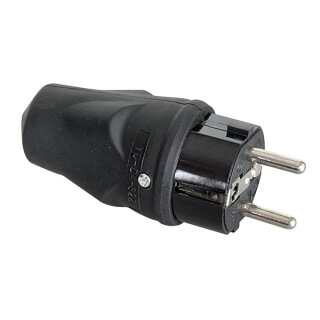 Showgear Rubber Schuko Connector Male