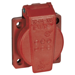 Showgear Chassis 230V/240V VDE Connector, Red