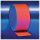 Nichiban Gaffa Tape Neon, Orange, 50mm/25m