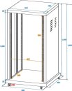 Roadinger Stahl-Rack SR-19, 30 HE