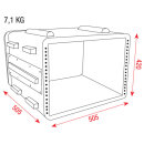 Showgear RCA-DD8ABS, ABS Case, 19 Zoll, 8U