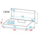 DAP-Audio Flightcase für Showmaster 48, 6U