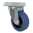Showgear Blue Wheel, 100 mm, Swivel, without brake