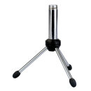 Showgear Mini Desk Mic. Stand, Chrome, 15 cm