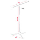 Showgear Eco Microphones stand with boom arm, 890-1460mm...