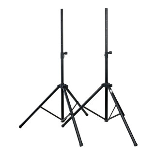 Showgear Speaker Stand Set incl. Bag 35mm, Aluminium 1220-1900mm max load 25Kg