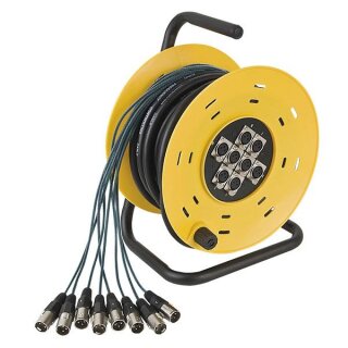 DAP-Audio Python 8, Stagewheel 8x XLR, 16m. cable, 4,78 kg