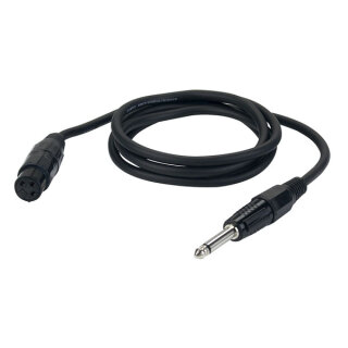 DAP-Audio Adapterkabel, XLR 3pol weiblich auf Klinke Mono, 3,0 Meter