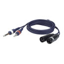 DAP-Audio Adapterkabel, 2x Klinke Mono L/R auf 2x XLR...