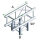 Milos Pro-30 Square F Truss, T-Cross 3-way, 71cm, QTF35, 90° corner, silver