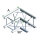 Milos Pro-30 Square G Truss, Corner, QCU21, 90° corner, silver