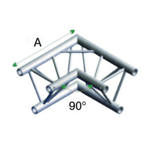 Milos Pro-30 Triangle G Truss, Corner, ACU21, Receivers included, 90° corner