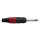 DAP-Audio 6.3 mm. Jackplug mono, Black housing, Red endcap