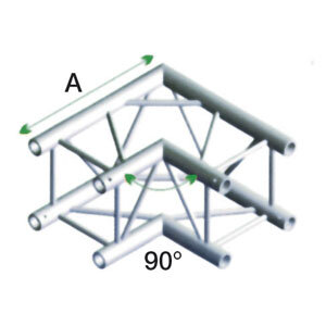 Milos Pro-30 Square P Truss, Corner, QCB21, 90° corner