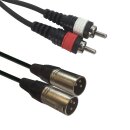 Accu Cable AC-2XM-2RM/1,5 2x XLR male/2 x RCA 1,5m,...