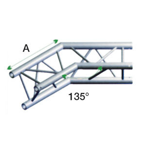 Milos Pro-30 Triangle P Truss, Corner, ACB23, corner 135°