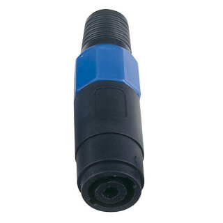 DAP-Audio Speakerconnector 4p. Black housing, Female, blue endcap