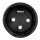 DAP-Audio XLR 3-pol Stecker, männlich, schwarzes Gehäuse, schwarze Endkappe