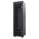 Showgear Pro Serverschrank, schwarz, 36HE, Glastür